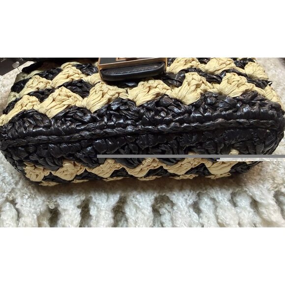 Kate Spade New York Evelyn Striped Crochet Raffia Sm Shoulder Crossbody Bag NEW - Picture 6 of 14